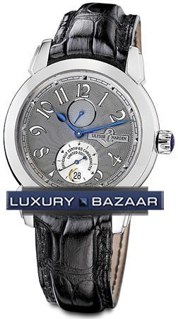 Ulysse Nardin Ulysse 1 (Platinum / Grey / Leather) 279-82